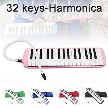 32 Atslēgas, Melodica Portatīvie Mutes Orgānu Klavierēm Mācību Instruments, ar Pārnēsāšanas Soma 5 Krāsas pēc Izvēles