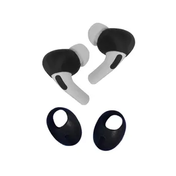 3 Pāri Silikona Earbuds Gadījumā iOS Pro Anti-Slip Mīksto Eartip Auss Āķi Caps Segtu Mazgājami Austiņas Eartip