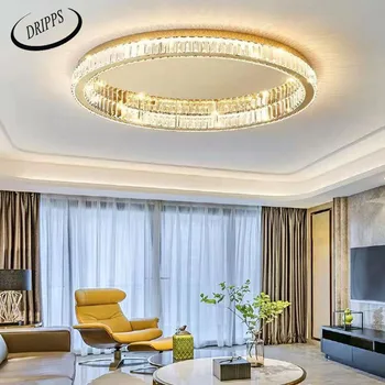 Mūsdienu LED Dzīvojamā Istaba Kristāla Griestu Gaismas, Guļamistaba, ēdamzāle Koridora Iekštelpu Kulons Lampas Apaļas Lampas Tiešās Pārdošanas lightings