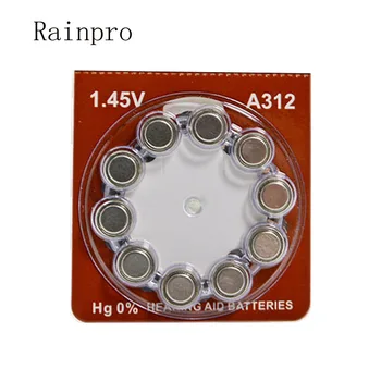 Rainpro 50GAB/DAUDZ A312 PR41 1.45 V Dzirdes aparātu Baterijas 312 Cinka Gaisa poga šūnu.