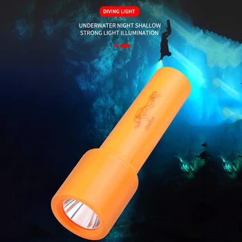 T6 LED Niršanu Zibspuldzes Lampas IPX8 Ūdensdrošs kabatas Lukturītis 400lm Āra Kempings Zemūdens Lāpu Gaismas Niršanas Aprīkojums