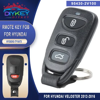DIYKEY 95430-2V100 Tālvadības Automašīnas atslēgā 3+1B 315MHz 2012 2013 2014 2015 2016 Hyundai Veloster FCCID: NYOSEKS-TF10ATX
