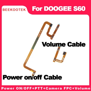 BEEKOOTEK Jaunu Oriģinālu DOOGEE S60 Power ON/OFF + PTT pogu Kamera flex kabelis+Tilpums Kabelis DOOGEE S60 Lite smart mobilo telefonu