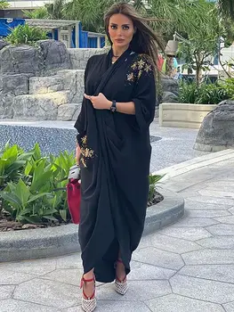 Abayas Sieviešu Drēbes, Longue Kimono Femme Musulmane Atvērt Dubaija Abaya Kaftan Turcija Islāmu Musulmaņu Kleita Djellaba Caftan Marokens