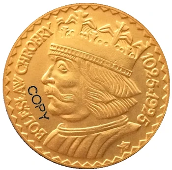 24 K Zelta pārklājumu 1925 20 Zlotych Polijas monētu kopijas