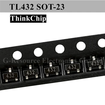 (50gab) TL432 432 SOT-23 SMD Sprieguma Regulators IC Triode Tranzistors (Marķējums 432)