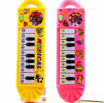 1pc Baby Toddler Bērniem Mūzikas Klavieres Attīstoša Rotaļlieta Sākumā Izglītības Spēle dāvanu 18.5*5.5*2cm izlases krāsa