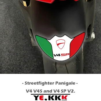 Par Ducati Streetfighter Panigale V4SP V4 V4R V4S V2 Fender Aizsardzības 3D Stereo Itālija Decal Uzlīmes DUCATI Logo