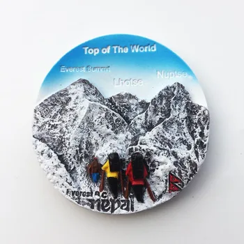 Nepālas Everest Dienvidu Nogāzes trīsdimensiju Ainavu Tūrisma Piemiņas Kolekcija, Dekoratīvo Amatniecības Magnētiskās Ledusskapja Magnēts