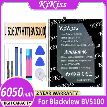 Sākotnējā 6050mAh KiKiss Akumulatora Li616077HTT (BV5100) Par Blackview BV5100 BV 5100 Bateria