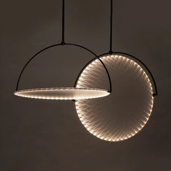 Itālijas gaismas un ēnas restorāns lustra dāņu dizainera vienkārši mūsdienu modelis telpā, radošās mākslas silts dekoratīvās lampas