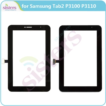 Touch Screen Digitizer Samsung GALAXY Tab 2 7.0 P3100 P3110 Touch Stikla Tablete Stikla Panelis Samsung P3100 P3110 Oriģināls