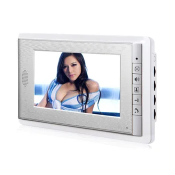 7 collu Krāsu LCD Ekrāns 2-Veids, kā Bez Rokām domofons Video Durvju Tālrunis Durvju Monitora Vadu,Atbalsta Uzraudzība, Atslēgt,Domofons