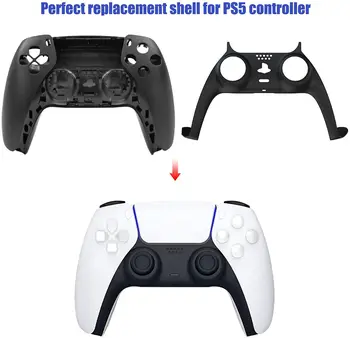 Cietā Lietā Nomaiņa DIY Shell Kontrolieris Dekoratīvās Lentes Priekšā, Aizmugures Paneļa Vāks PS5 Playstation 5 Dualsense Gamepad Repai