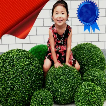 10-50cm Mākslīgo Zaļo Zāli Bumbu Plastmasas Augu Ornaments Partijas Apdare Dārza Dekori Kāzu Dekori Dārza Mājas Dekoru