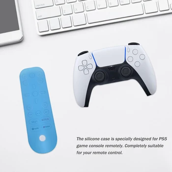 Jaunu Mīksti Silikona Case For Playstation 5 Gamepad Kontrolieris Tālvadības Aizsardzības Vāks PS5 Spēļu Konsole Media Remote