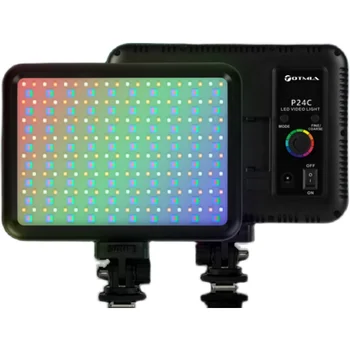 RGB Video Gaismas LED Foto Studija Gaismas Kameru Lampas Video Recroding Tālrunis Dzīvot Uz Kameru, Fotogrāfijas Lampa pēc Izvēles Akumulators