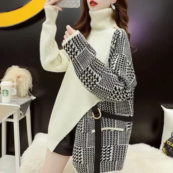 Rudenī un Ziemā Jaunā Sieviešu Ziemas Džemperis Apģērbu Komplekts Boss Sieviešu Zaudēt korejiešu Versiju, Sametināšana