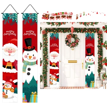 2022 Priecīgus Ziemassvētkus Apdare Karājas Gleznas Dekorēšana Mājās Karājās Rotaļlietas, Ziemassvētku Rotājumi Pusei Karājas Karoga Dāvanas