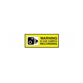 1x Brīdinājums Automašīnas Kameras, Ierakstīšanas Decal Drošības Dash Uzlīme Ps Set 4 Uzlīmes PVC Vinila Atstarojošās Uzlīmes, Brīdinājuma Uzlīmes