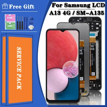 Sākotnējā A13 LTE LCD Samsung Galaxy A13 4G LCD Displejs, Touch Screen Digitizer samsung A13 A135 A135F A135U A135U1 LCD
