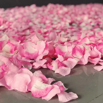 500pcs Rožu Ziedlapiņām Ziedu Meitene Mētāt Viltus Zīda Ziedlapas Mākslīgā Ziedlapiņas Kāzu Konfeti Puses Ziņā Rotājumi
