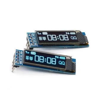 0.91 collu OLED displeja modulis, white/blue OLED 128X32 LCD LED Displejs SSD1306 12864 0.91 IIC i2C dara ardunio