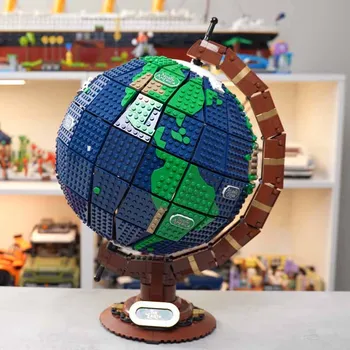 Klasisks Pasaulē Kartes 2585PCS Ķieģeļi Komplekts Modeli Saderīgu 21332 Idejas Asamblejas Celtniecības Bloki Rotaļlietas Zēniem Dzimšanas dienas Dāvanas