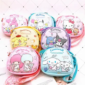 Messenger Bag Kawaii Sanrio Bērnu Modes Pleca Soma, Cinnamoroll Karikatūra PU Zēns un Meitene, Lielas Ietilpības Glabāšanas Soma Dāvana