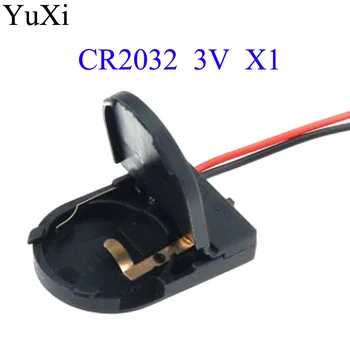 YuXi 1gb black CR2032 Pogu Monēta Šūnu Akumulatoru Ligzdas Turētājs Gadījumā Segtu Ar ON/OFF Slēdzis 3 V x1 akumulatoru Uzglabāšanas Kaste