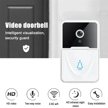 X3 Smart Bezvadu Video Durvju Digitālo Vizuālo Komunikāciju WIFI Durvju Zvanu Ūdensizturīgs Elektronisko Šveicars Home Security 1080P Kamera
