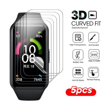 Par Huawei Band 6 Smartwatch Mīksto TPU Hidrogela, ar aizsargplēvi Anti-scratch Ekrāna Aizsargs, Par Godu Band 6 Aproce