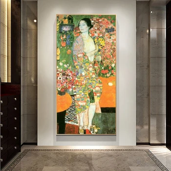 Slavenā Glezna Dejotājs Līdz Gustava Klimta Gleznas Gleznu Plakāti un Izdrukas Kailu Sievieti, Wall Art Attēlus Dzīvojamā Istaba