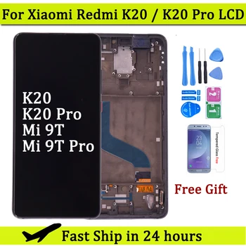 LCD Displejs Xiaomi Redmi K20 K20 Pro LCD skārienekrānu, Digitizer Paneļu Montāža Xiaomi Mi 9T Mi 9T Pro Lcd Nomaiņa
