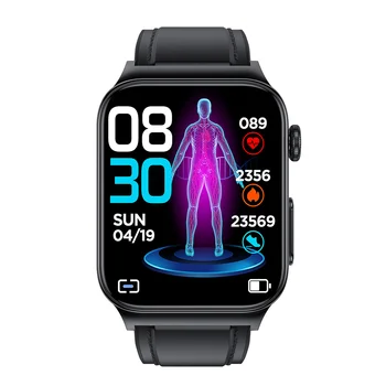 E500 Asins Glikozes Smartwatch 1.92 Ecececg Asins Spiediena Monitoringa Ķermeņa Temperatūra Smartwatch Ip68 Ūdensnecaurlaidīga Dip68