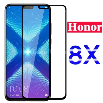 Aizsardzības Stiklu Huawei Honor 8x Ekrāna Aizsargs, Ja par Huawey Honer Honor8x 8 X X8 Rūdīta Stikla Pilnībā Segtu drošības Plēves
