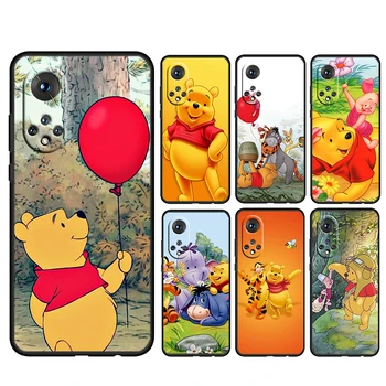 Disney Pooh Bear Gudrs Par Godu 60 50 30 20 20 10 9 9X 9.A 9.C X8 8.A Pro Plus Lite 4G 5G Mīksta Silikona Melns Telefonu Gadījumā Coque Capa