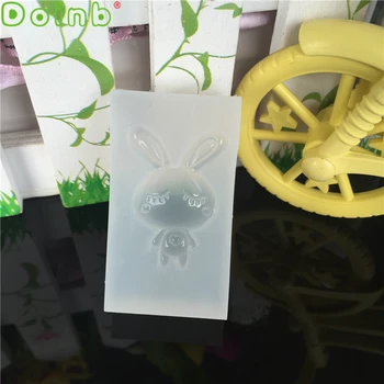 Cute Bunny Silikona Veidnē Pomādes Kūka Dekorēšanas Instrumentiem Kulons Rotaslietas Sveķu Lējuma Veidnes, Rotaslietas
