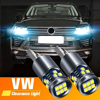 2x LED Likvidēšana Gaismas Lampa W5W T10 Canbus VW Golf mk3 mk4 mk5 mk6 3 4 5 6 Passat B5 B5.5 B6 B7 B8 CC Polo 6r Touran Caddy 2
