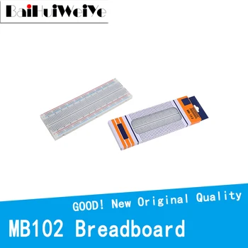 MB-102 MB102 Breadboard 830 Punktu Solderless PHB Valdes Testa Attīstīt DIY Komplekts Balts