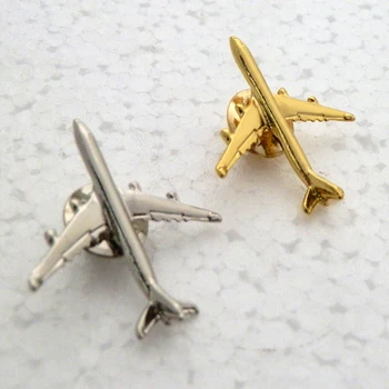 A320 & A340 Boing777 A330 Zelta un Sudraba Airbus Aviācijas Žetons 2.8*3.1 cm, Autentisks Izmēģinājuma Nozīmītes lidmašīnas tērpi plaknes zeltītiem