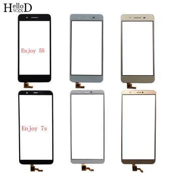 Mobilo Touch Ekrāns HuaWei Baudīt 5S / GR3 Baudīt 7S / P Smart Digitizer Panelis Priekšējā Stikla Skārienekrāns Touch Screen 3M Līmi
