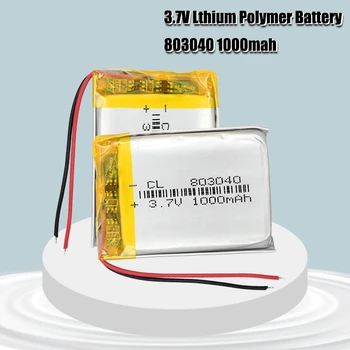 1000mah 3,7 v 803040 litija li polimēru uzlādējams akumulators elektroniskās grāmatas tablet rotaļlietas Mobilo Kabatas baterijas nomaiņa