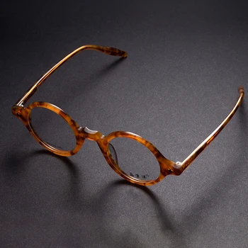 Acetāta Brilles Rāmis Vīriešu, Sieviešu Vintage Skaidrs, Apaļas Brilles Optiskās Recepšu Brilles Briļļu Rāmji Brilles Oculos