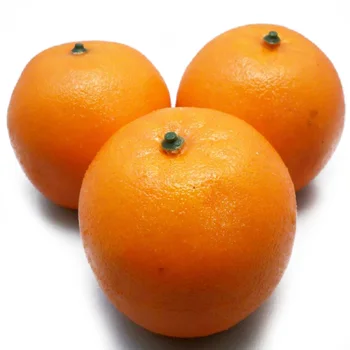 3pcs 8cm Mākslīgā Viltus Imitētu Apelsīni Augļu Foto Mājas Puse Dekori Mājas Dekorēšanas Piederumi