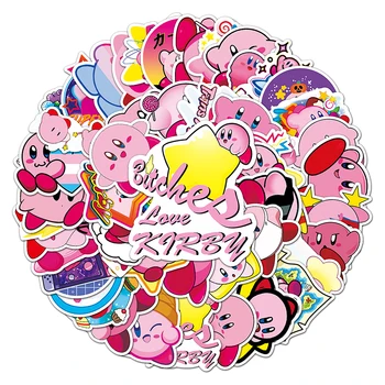 50gab Zvaigžņu Kirby Uzlīmes Anime Multfilmu Gudrs Grafiti Klēpjdatoru Motociklu Ūdens Kausa Trolejbusa Gadījumā, Ūdensnoturīgas Uzlīmes, Vairumtirdzniecība