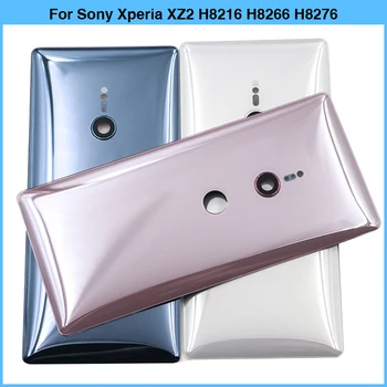 Jauns Sony Xperia XZ2 H8216 H8266 H8276 H8296 Akumulatoru Atpakaļ Vāciņu Aizmugurējo Durvju XZ2 Atpakaļ Stikla Paneli Mājokļu Gadījumā Ar Kameras Objektīvs
