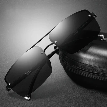 Saulesbrilles Vīriešiem Anti-glare Sporta Braukšanas Brilles Par Vīriešu Dienu Nakts Redzamības Photochromic Polarizētās UV400 Lēcas, Briļļu V1912