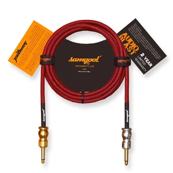 Samgool+AG ģitāras kabeli trokšņa samazināšanas frekvenču līniju, rūtiņu, klavieru balādi akustiskās skaņas instrumentu līnija