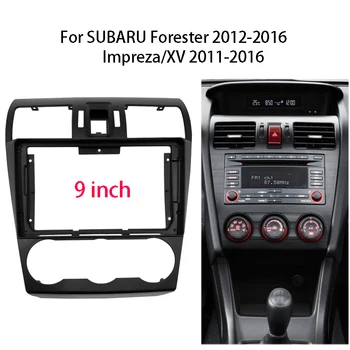 9 collu Auto Radio Fascijas Par Subaru Forester/Impreza/XV Auto Stereo Dash Panelī, Centra Konsolē Turētājs Karkasa Komplekts